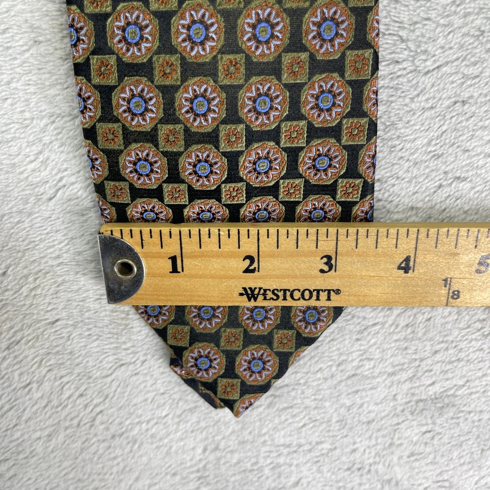 Robert Talbott Silk Tie Men OS Multi Geometric Medallion Best of Class - Picture 9 of 9